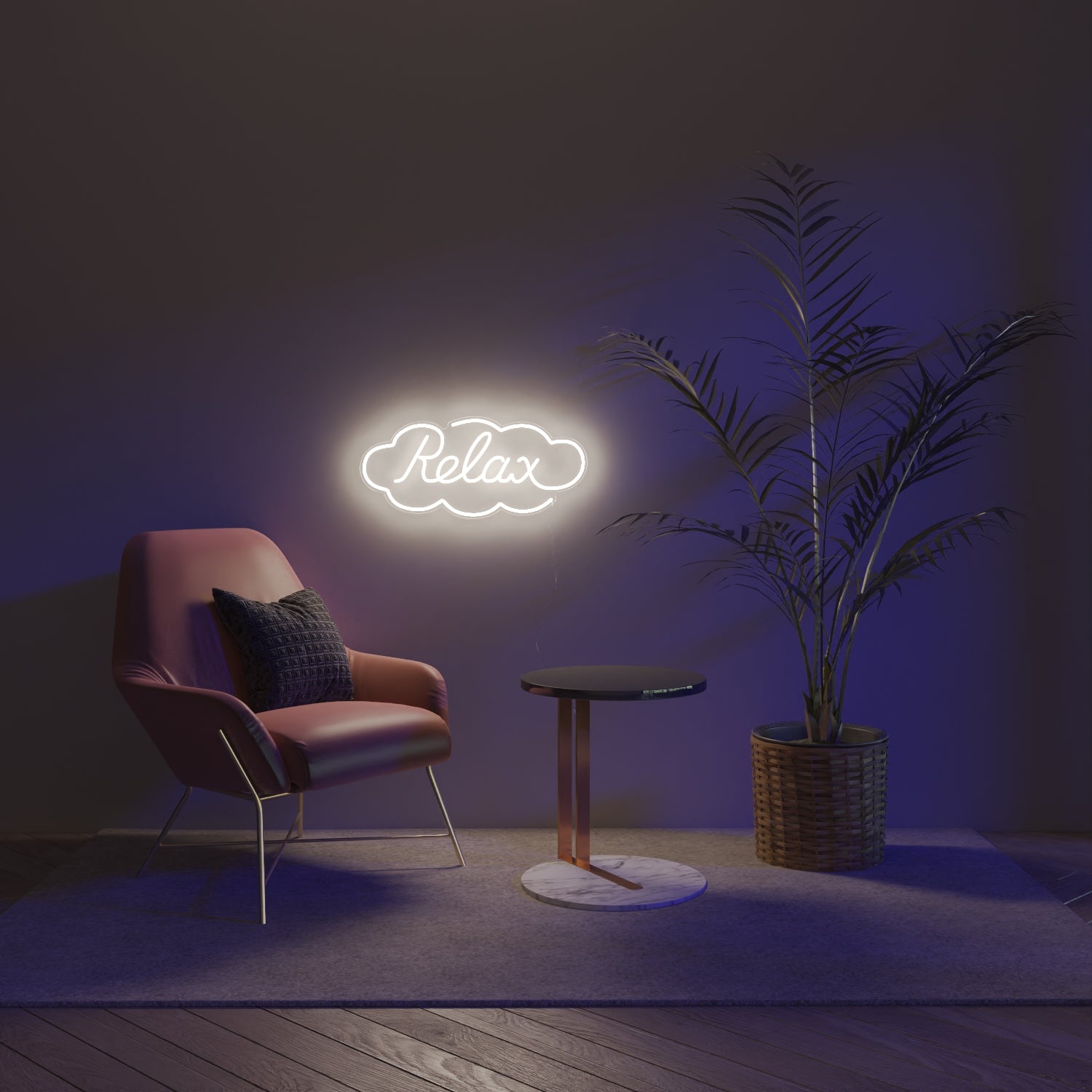 Relax by Ceizer, Zeichen aus Neon-LEDs